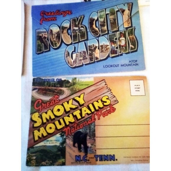 Postcards 7 Unposted Vintage El Rancho Sarasota Rock City Gardens Fontainebleau - Picture 5 of 14